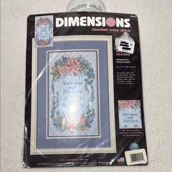 Dimensions Other - Dimensions Counted Cross Stitch Kit with Floral Design